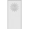 Ekena Millwork Standard Foster Flower Plinth Block With Rounded Edge, 3 1/2"W x 7"H x 1/2"P PBP035X070X050FOS11 - alternate 2
